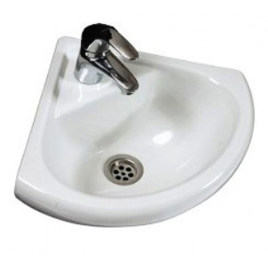Умывальник Сантери Радиан белый, угловой купить в СОМ