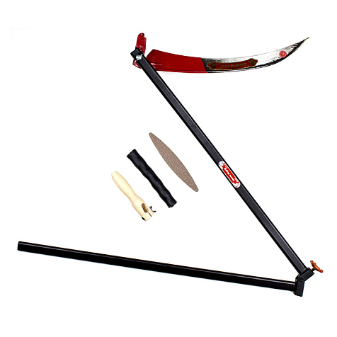 Набор Косарь №7, складное металлическое косовище, коса Сайга-люкс 70см купить в СОМ