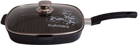 Сковорода гриль 280мм АП Granit ultra съемная ручка, стеклянная крышка сгкго282а купить в СОМ