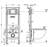 Инсталляция Iddis BASB020i73, 3 в1, унитаз, кнопка купить в СОМ