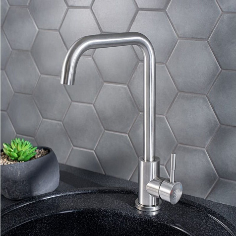 Смеситель для мойки Ростовская мануфактура SUS124-017F-1 купить в СОМ