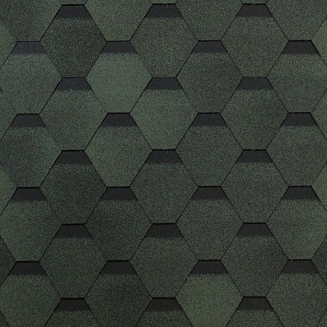 Черепица гибкая Технониколь Оптима зеленый, 3 кв.м купить в СОМ
