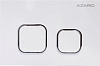 Кнопка для инсталляции Azario AZ-ABS-002-W, белый глянец квадратная купить в СОМ