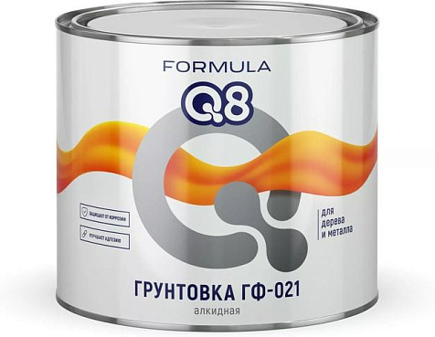 Грунтовка ГФ-021 Formula Q8, красно-коричневая, 1.8 кг купить в СОМ