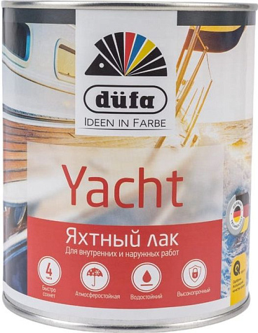 Лак алкидно-полиуретановый Dufa Retail Yacht, яхтный, глянцевый, 0.75 л купить в СОМ