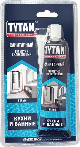 Герметик силиконовый Tytan Professional, санитарный, бесцветный, 85 мл купить в СОМ