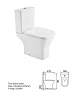 Унитаз-компакт Taliente Elegante EL45055 безободковый, торнадо, сиденье микролифт купить в СОМ