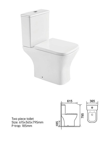 Унитаз-компакт Taliente Elegante EL45055 безободковый, торнадо, сиденье микролифт купить в СОМ