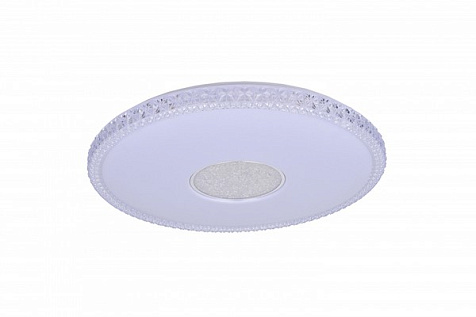 Светильник светодиодный, LINVEL MS 1009, Белый, 81Вт, 3000-6000К с подсветкой RGB 500мм с ПДУ купить в СОМ