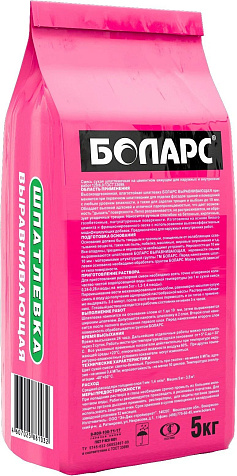 Шпатлевка выравнивающая БОЛАРС, цементная, 5 кг купить в СОМ